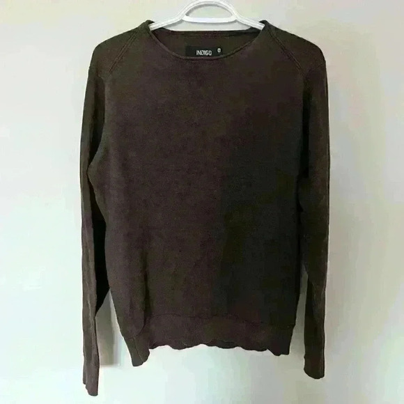 Indigo, long sleeve shirt , sweater, brown, size  medium - Picture 1 of 6
